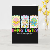 Happy Easter Just A Little Egg-stra Funny Eggs Kid Karte (Gelbe Blume)