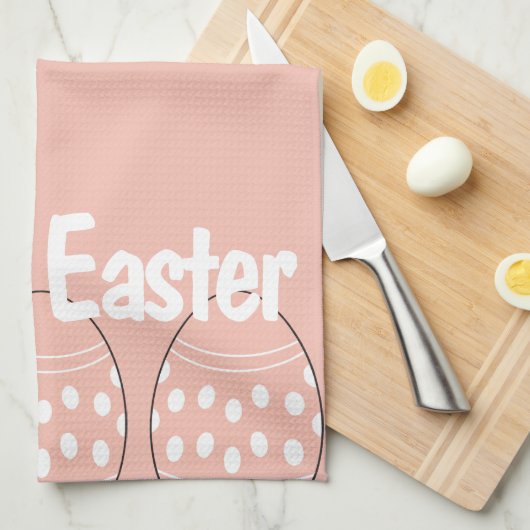 Happy Easter Kitchen Handtuch (Viertel Falte)