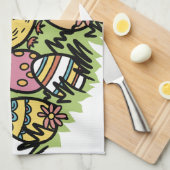 Happy Easter Kitchen Handtücher: Festlich und lust Geschirrtuch (Viertel Falte)