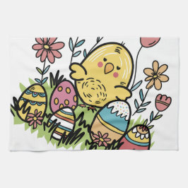 Happy Easter Kitchen Handtücher: Festlich und lust Geschirrtuch