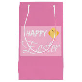 Happy Easter Kleine Kick Pink Kleine Geschenktasch Geschenktüte (Vorderseite)