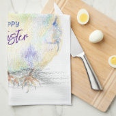 Happy Easter Küchentuch (Viertel Falte)