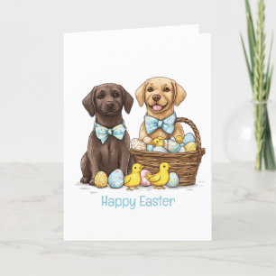 Happy Easter Labrador Retriever Hunde Feiertagskarte