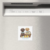 Happy Easter Labrador Retriever Hunde Magnet (In Situ (Geschirrspüler))