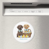 Happy Easter Labrador Retriever Hunde Magnet (In Situ (Geschirrspüler))