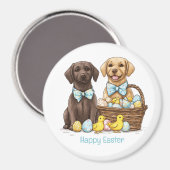 Happy Easter Labrador Retriever Hunde Magnet (Vorderseite/Rückseite)