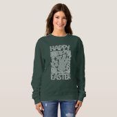 Happy Easter Lace Bunny Lace Ears Lace Bow Sweatshirt (Vorne ganz)