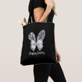 Happy Easter Lace Bunny Lace Ears Lace Bow Tasche (Von Nahem)