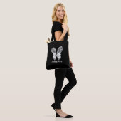 Happy Easter Lace Bunny Lace Ears Lace Bow Tasche (Am Model)