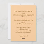 Happy Easter Landscaper Gardener Occupation Feiertagskarte (Rückseite)