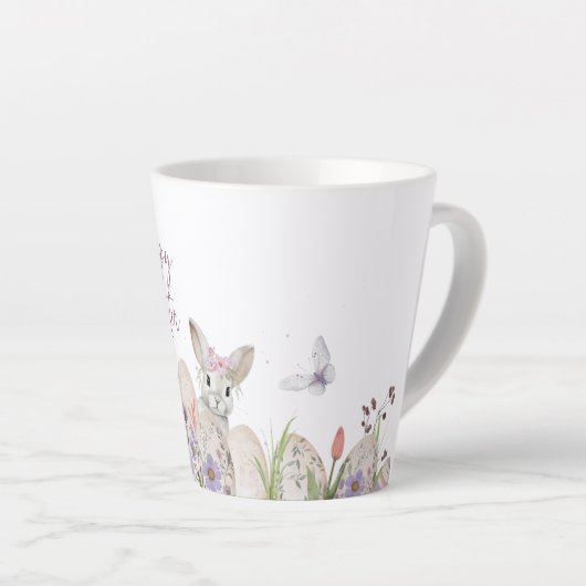Happy Easter Latte Mug Milchtasse (Rechte Ecke)