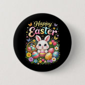 Happy Easter Little Bunny Button (Vorderseite)