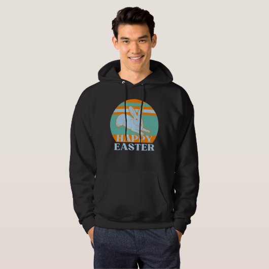 HAPPY EASTER lustige Ostersonnige Geschenkidee Hoodie (Vorne ganz)