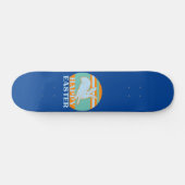 HAPPY EASTER lustige Ostersonnige Geschenkidee Skateboard (Horizontal)
