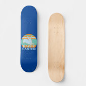 HAPPY EASTER lustige Ostersonnige Geschenkidee Skateboard (Vorderseite)