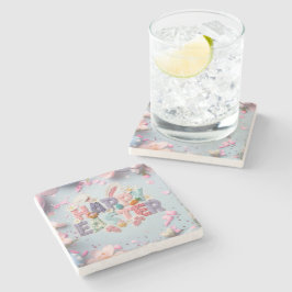 Happy Easter Metal  Steinuntersetzer