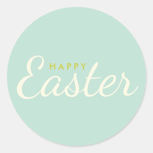 Happy Easter Mint Umschlag Aufkleber (Vorderseite)