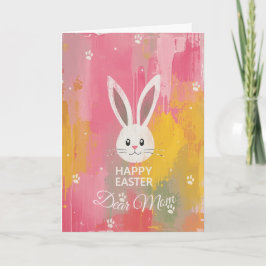 Happy Easter Mom , Personalized Easter Cute Bunny Feiertagskarte