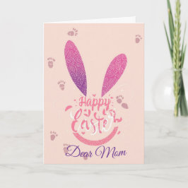 Happy Easter Mom , Personalized Easter funnyBunny Feiertagskarte
