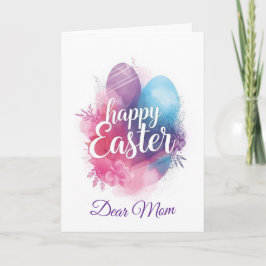 Happy Easter Mom , Personalized Easter funnyBunny Feiertagskarte