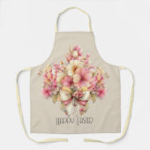 Happy Easter Multiple Flowers and Bow Schürze (Vorderseite)