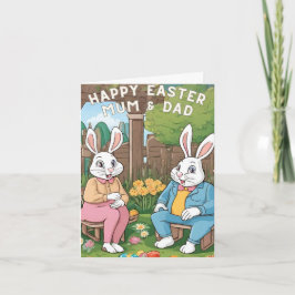 Happy Easter Mum & Vater Karte