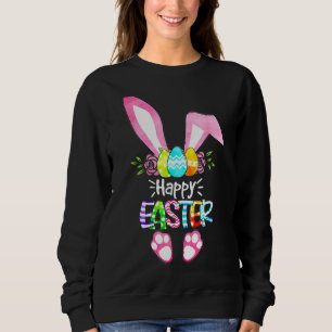 Happy Easter Niedlich Bunny Girl Mama Niedlich Ost Sweatshirt