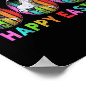 Happy Easter Niedlich Bunny Horse Bauer Lover Poster (Ecke)
