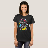 Happy Easter Niedlich Ostereier Form Sammlung Cor T-Shirt (Vorne ganz)