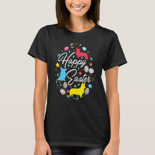 Happy Easter Niedlich Ostereier Gestreifte Eier T-Shirt