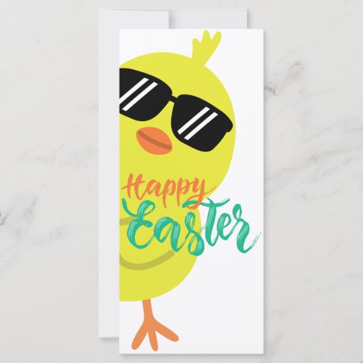 Happy Easter Niedlich Spring Chick Holiday Flat Ca (Vorderseite)