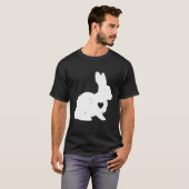 Happy Easter Niedliche Rabbit Womens Girls Kinder  T-Shirt (Vorne ganz)