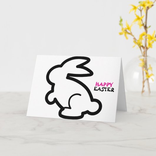 Happy Easter Ostern Karte (Gelbe Blume)