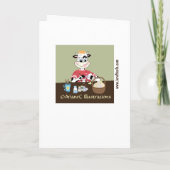 Happy Easter Painting Kid Grußkarte Karte (Rückseite)