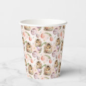 Happy Easter Party Bunny Celebration Pink Pappbecher (Rückseite)