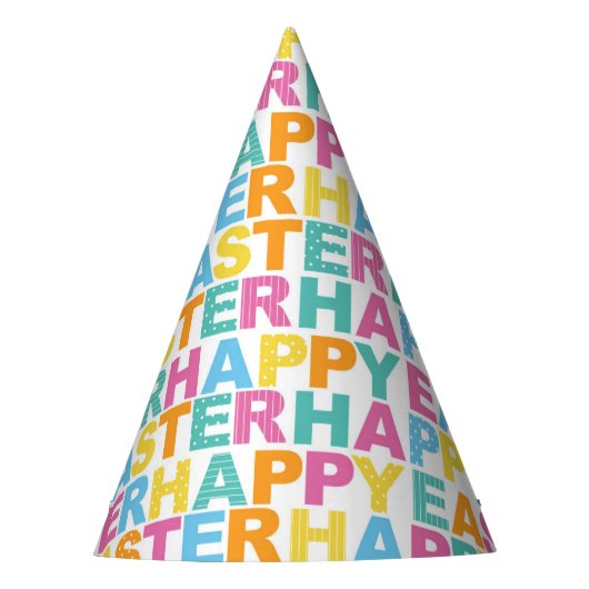Happy Easter Party Hat Partyhütchen (Vorderseite)