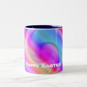 Happy Easter Pastel Swirl, ZSSG Zweifarbige Tasse