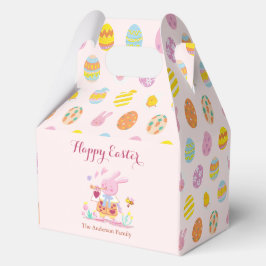 Happy Easter Pink Bunny Garden Egg Jagd Name Geschenkschachtel
