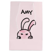 Happy Easter Pink Gift Bag Mittlere Geschenktüte (Rückseite)
