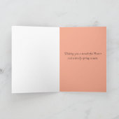 Happy Easter Pink Tulips Wasserfarbe Karte (Innenseite)