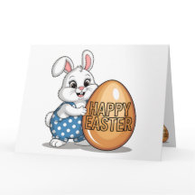 Happy Easter Polka Dot Bunny