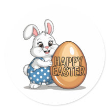 Happy Easter Polka Dot Bunny
