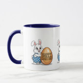 Happy Easter Polka Dot Bunny Tasse (Links)