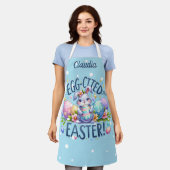 Happy Easter Polka Dot Oaster Bunnies Schürze (Getragen)