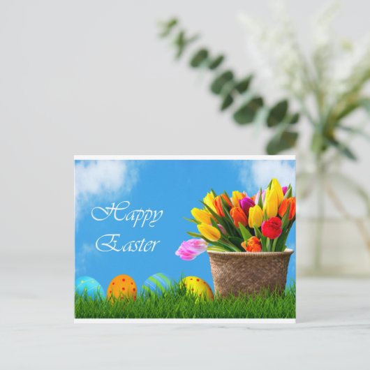 Happy Easter Postcard Postkarte (Stehend Vorderseite)