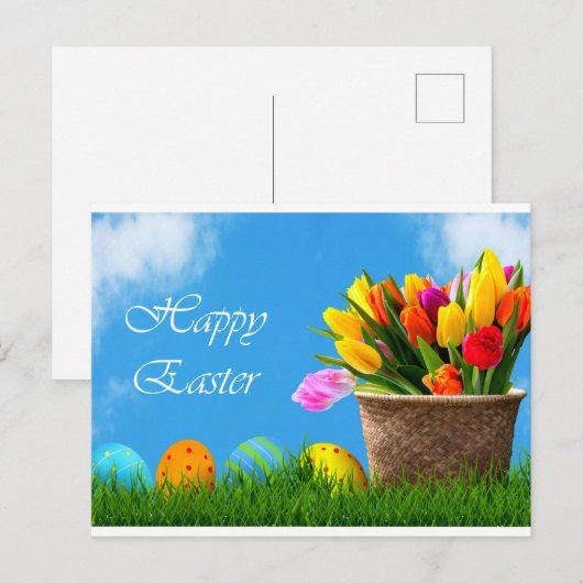Happy Easter Postcard Postkarte (Vorne/Hinten)