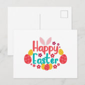 Happy Easter  Postkarte (Vorne/Hinten)