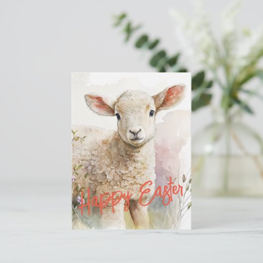 Happy Easter Postkarte (Stehend Vorderseite)