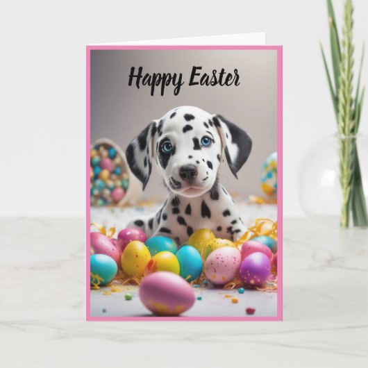 Happy Easter Puppy Feiertagskarte (Vorderseite)