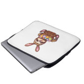 Happy Easter Rabbit Ostereier Basket Sloth Easte Laptopschutzhülle (Vorne Knopf)